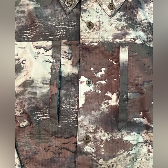 Cabela’s O2 Octane Lightweight Hunting Button Down Camo Shirt Size Large - Picture 3 of 8